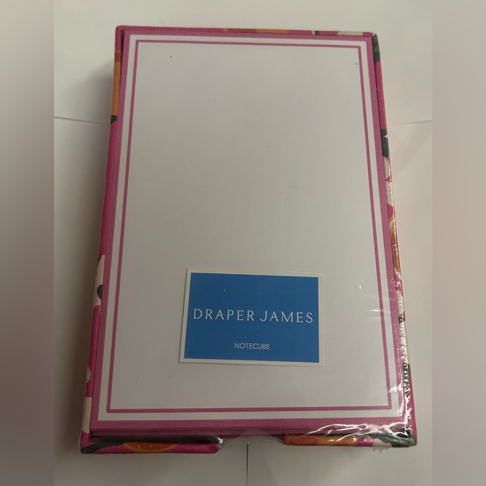 New Pink Floral Notecube Draper James 250 Sheets made in India Valentine